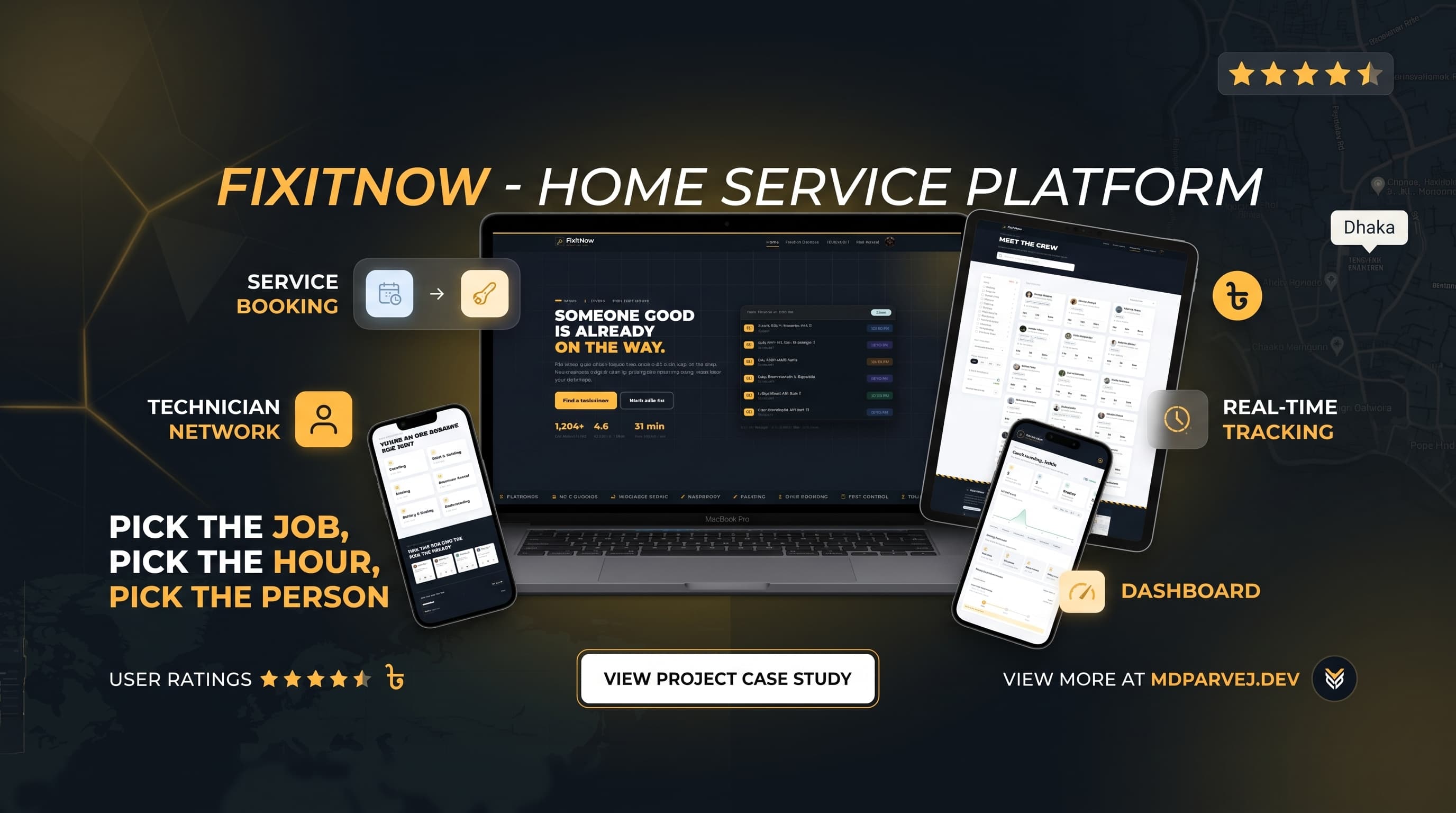 FixItNow — On-Demand Home Services Marketplace project preview